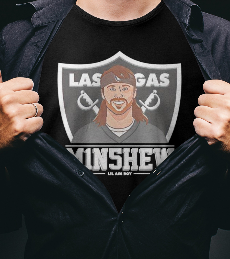 Las Vegas Raiders Minshew M1N5HEW Lil Ass Boy T-Shirt