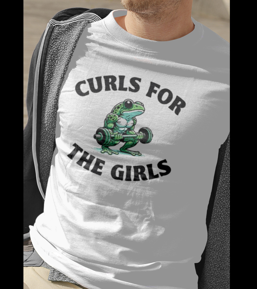 Curls For The Girls Frog Gym T-Shirt