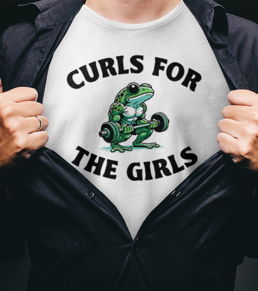 Curls For The Girls Frog Gym T-Shirt