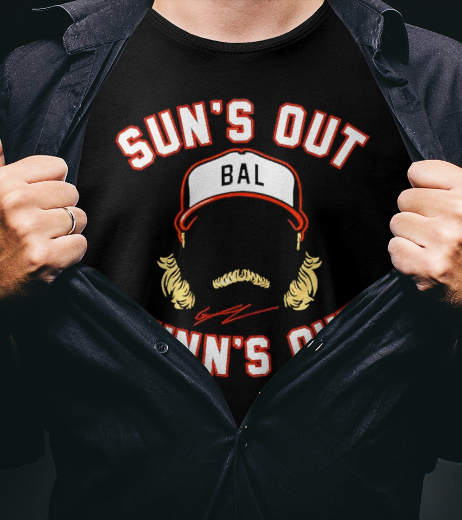Gunnar Henderson Sun’s Out Gunn’s Out BAL Cap T-Shirt