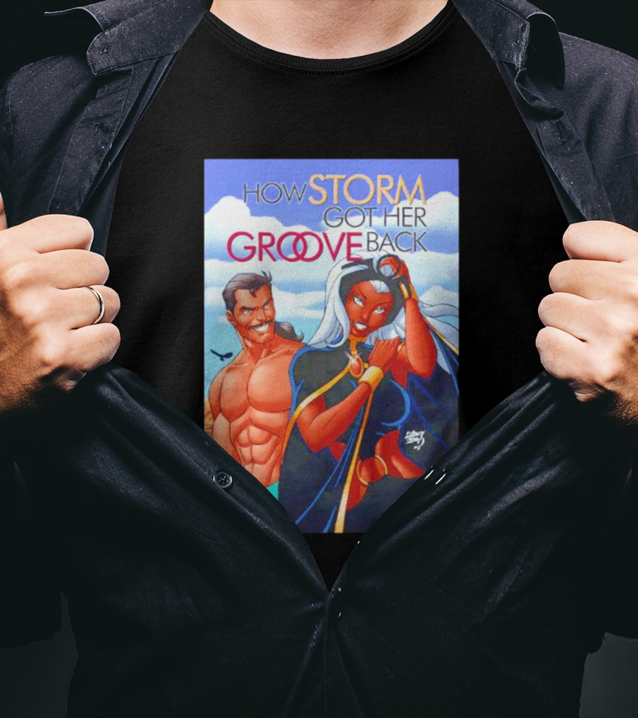 How Storm Got Her Groove Back Comic Style Cover T-Shirt