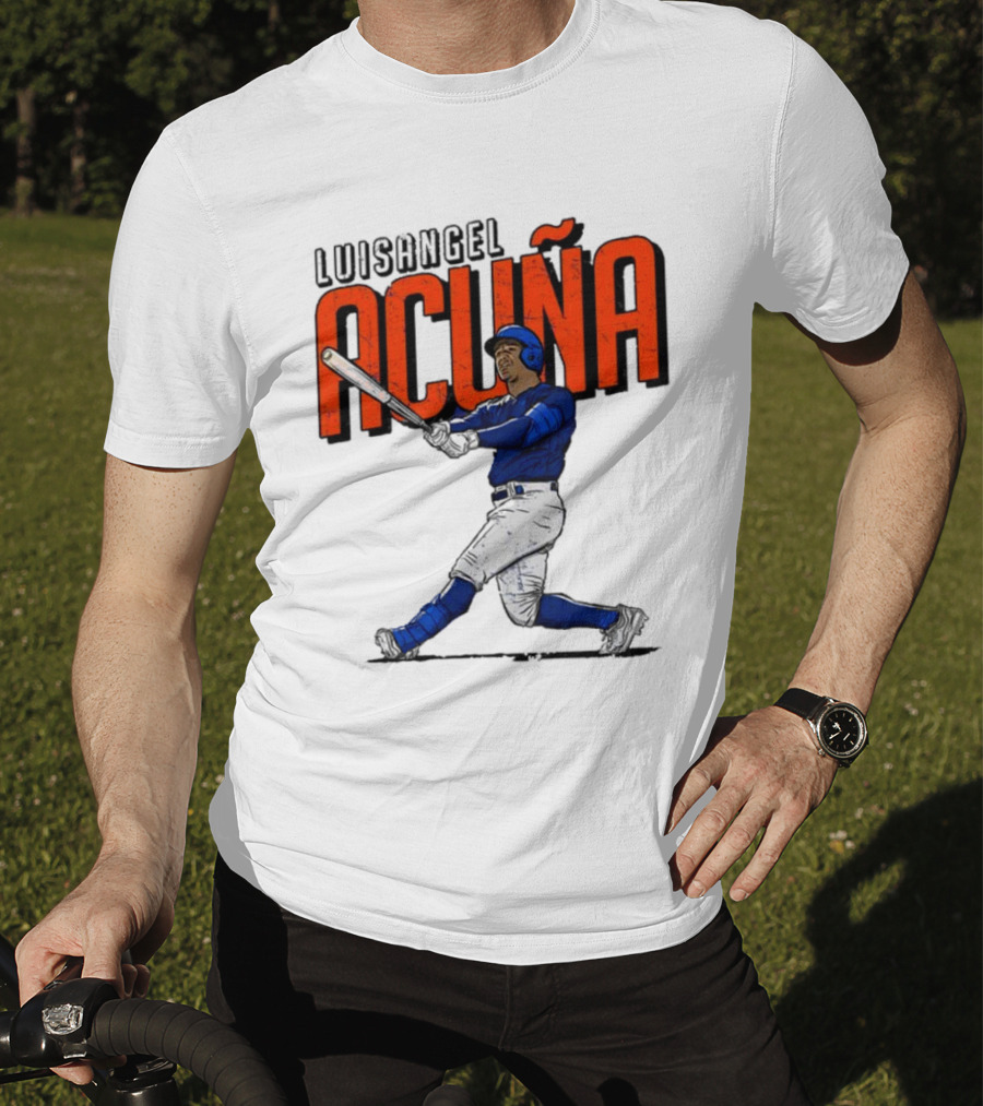 Luisangel Acuna Baseball Hitter Action T-Shirt