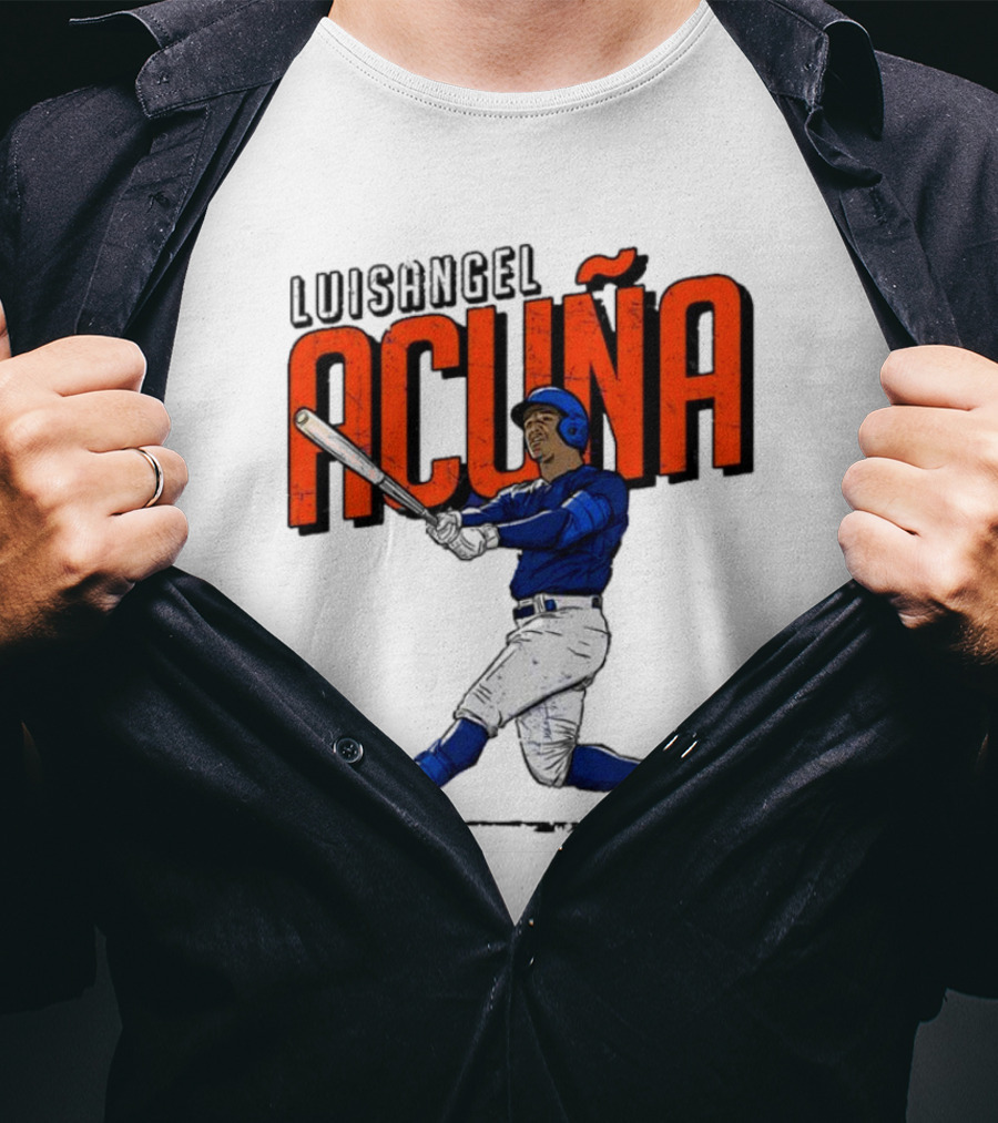 Luisangel Acuna Baseball Hitter Action T-Shirt