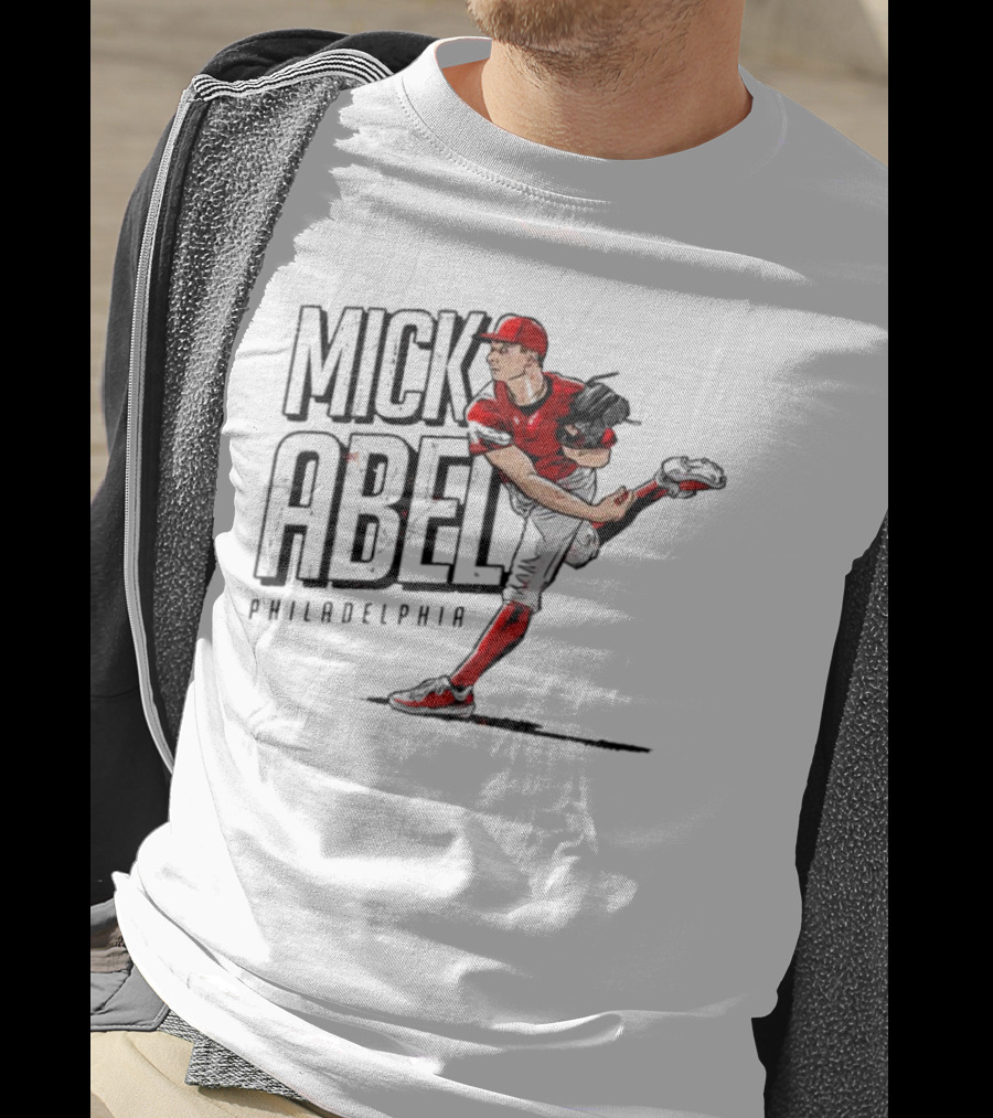 Mick Abel Philadelphia MLBPA Player Pitching Action T-Shirt