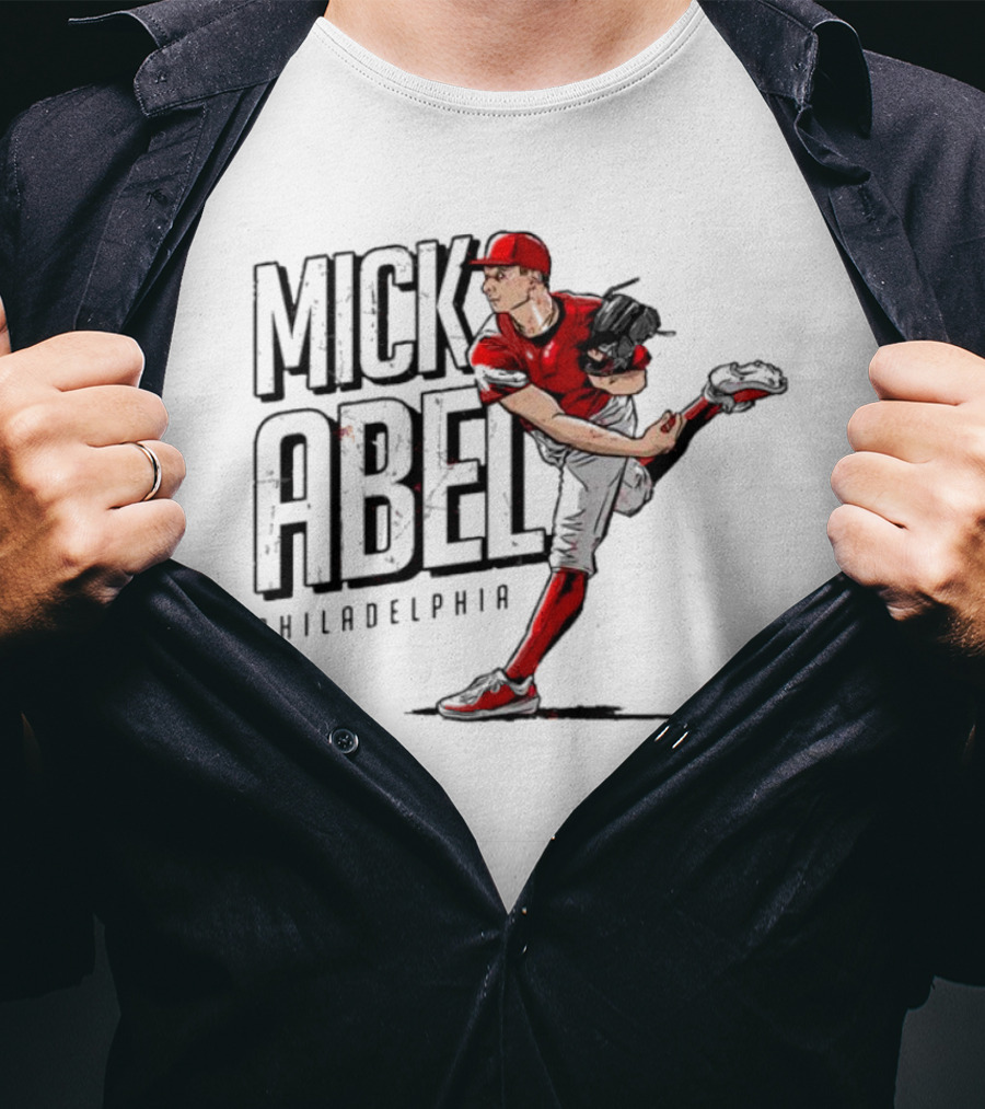 Mick Abel Philadelphia MLBPA Player Pitching Action T-Shirt