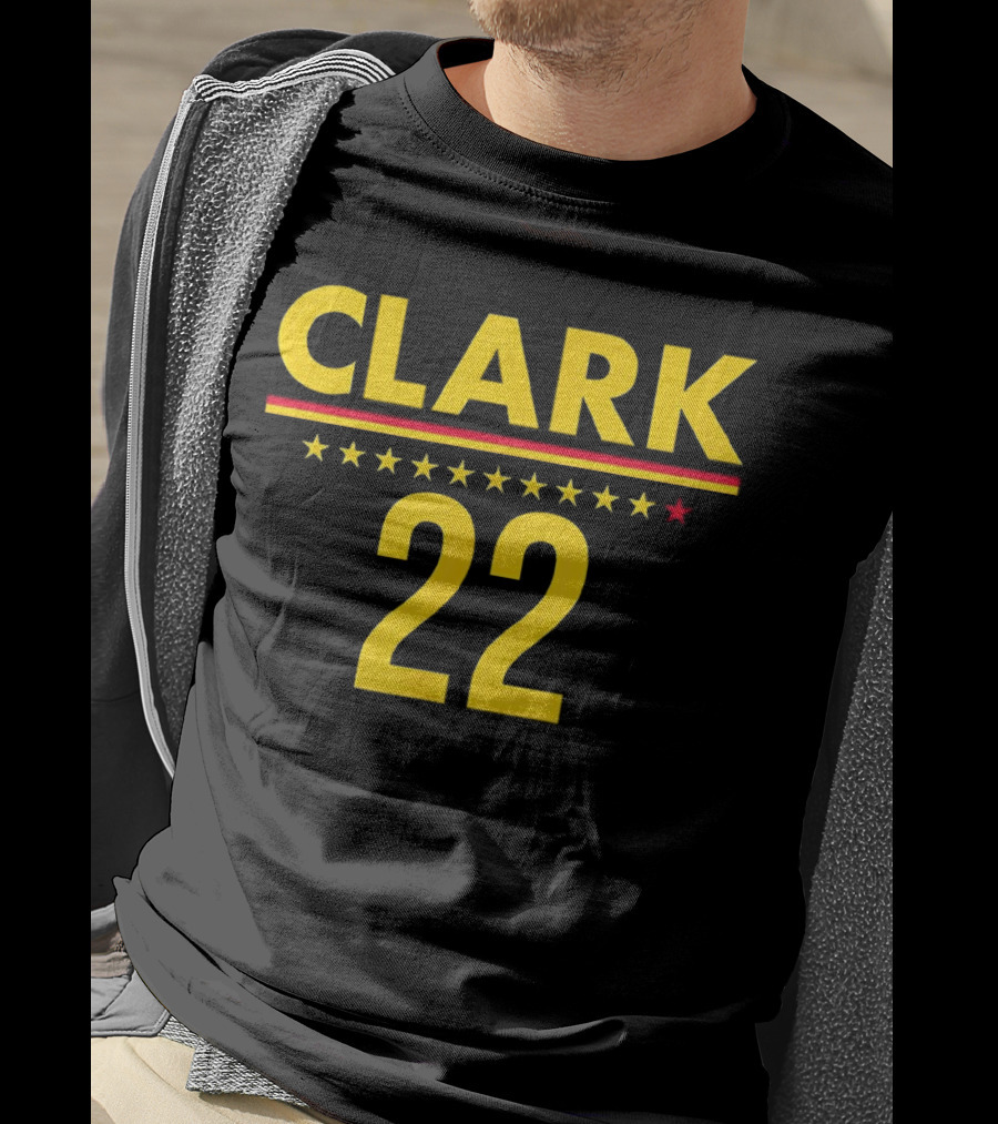 Caitlin Clark Clark 22 Stars T-Shirt