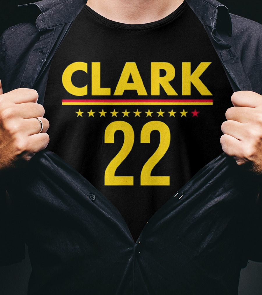Caitlin Clark Clark 22 Stars T-Shirt
