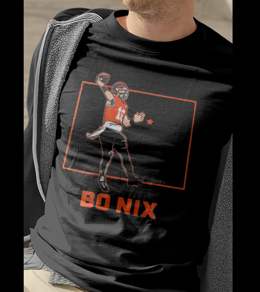 Bo Nix Football Star Player Denver Broncos T-Shirt