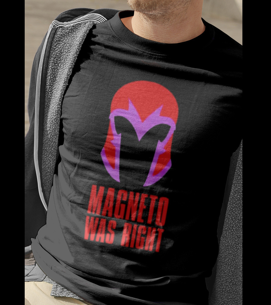 Magneto Was Right Helmet Icon Marvel Fan T-Shirt