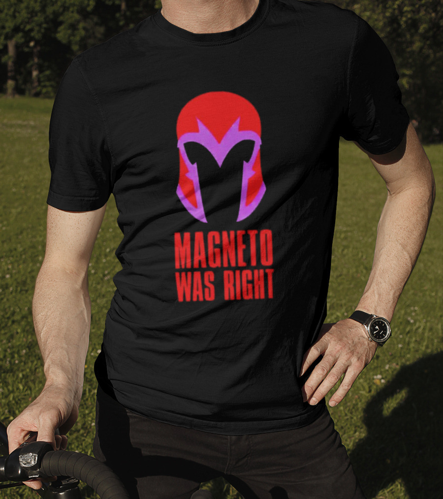 Magneto Was Right Helmet Icon Marvel Fan T-Shirt