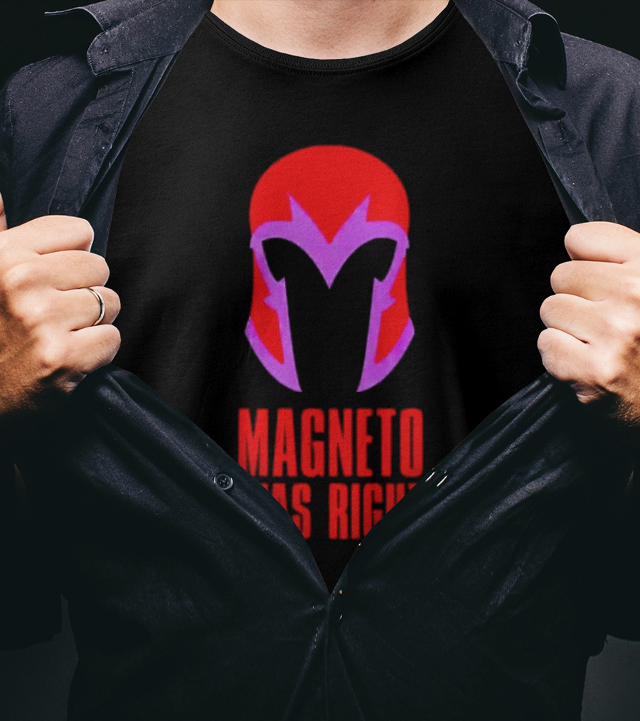 Magneto Was Right Helmet Icon Marvel Fan T-Shirt