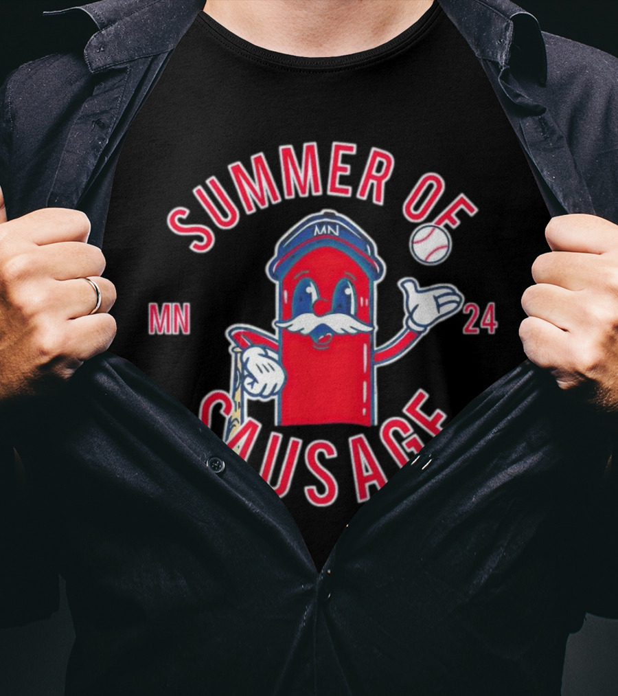 Summer Of Sausage MN Baseball Mascot 24 T-Shirt