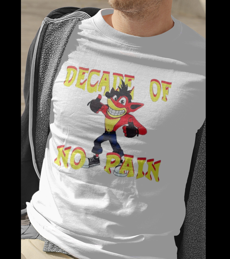 Decade Of No Pain Crash Bandicoot Thumbs Up T-Shirt