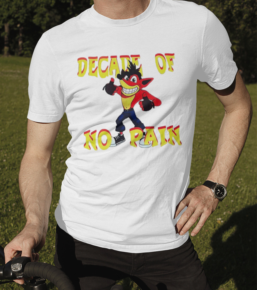 Decade Of No Pain Crash Bandicoot Thumbs Up T-Shirt
