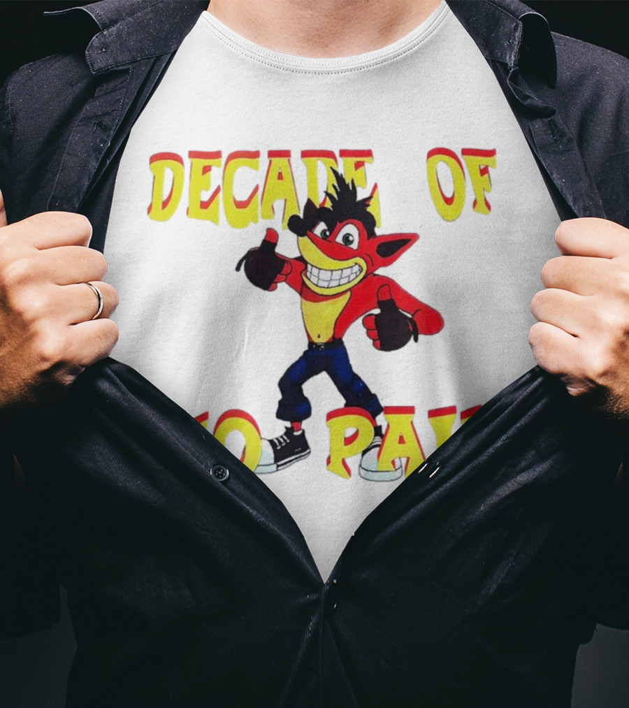 Decade Of No Pain Crash Bandicoot Thumbs Up T-Shirt