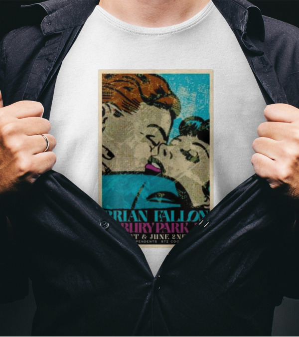 Brian Fallon Live June 1-2 2024 House Of Independents Asbury Park NJ Vintage Pop T-Shirt