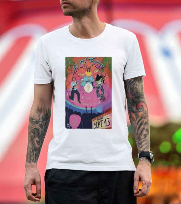Premium T-Shirt: High Fade with Martha, Murray and Figurrines Friday September 13 2024 The Caves Edinburgh UK T-Shirt High Fade with Martha, Murray and Figurrines Friday September 13 2024 The Caves Edinburgh UK T-Shirt