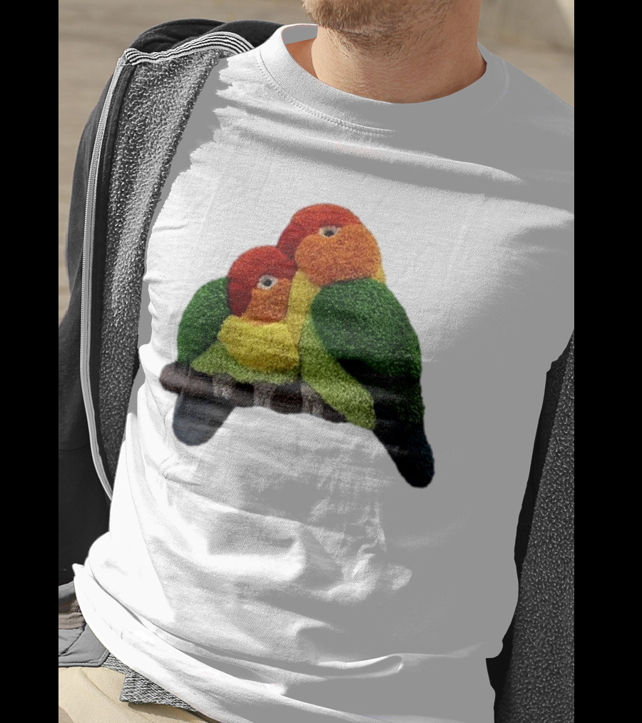 A Pair Of Lovely Parrots In Vibrant Cozy Colors T-Shirt