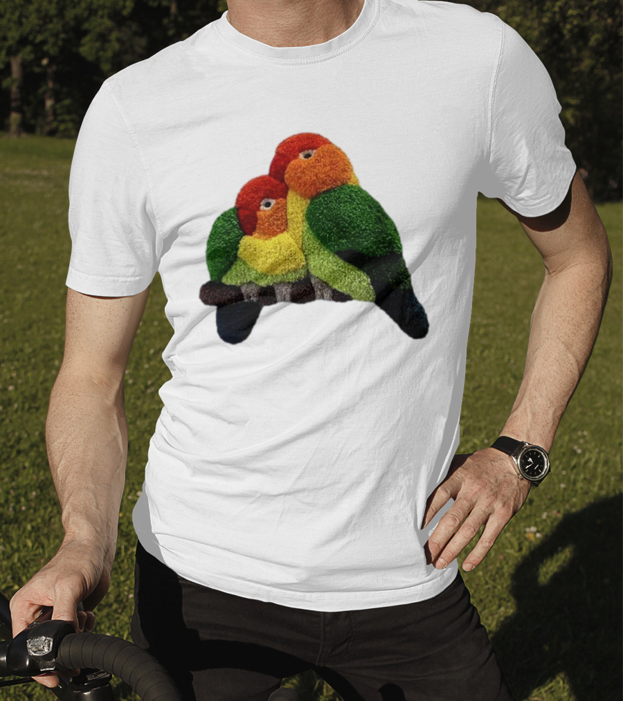 A Pair Of Lovely Parrots In Vibrant Cozy Colors T-Shirt