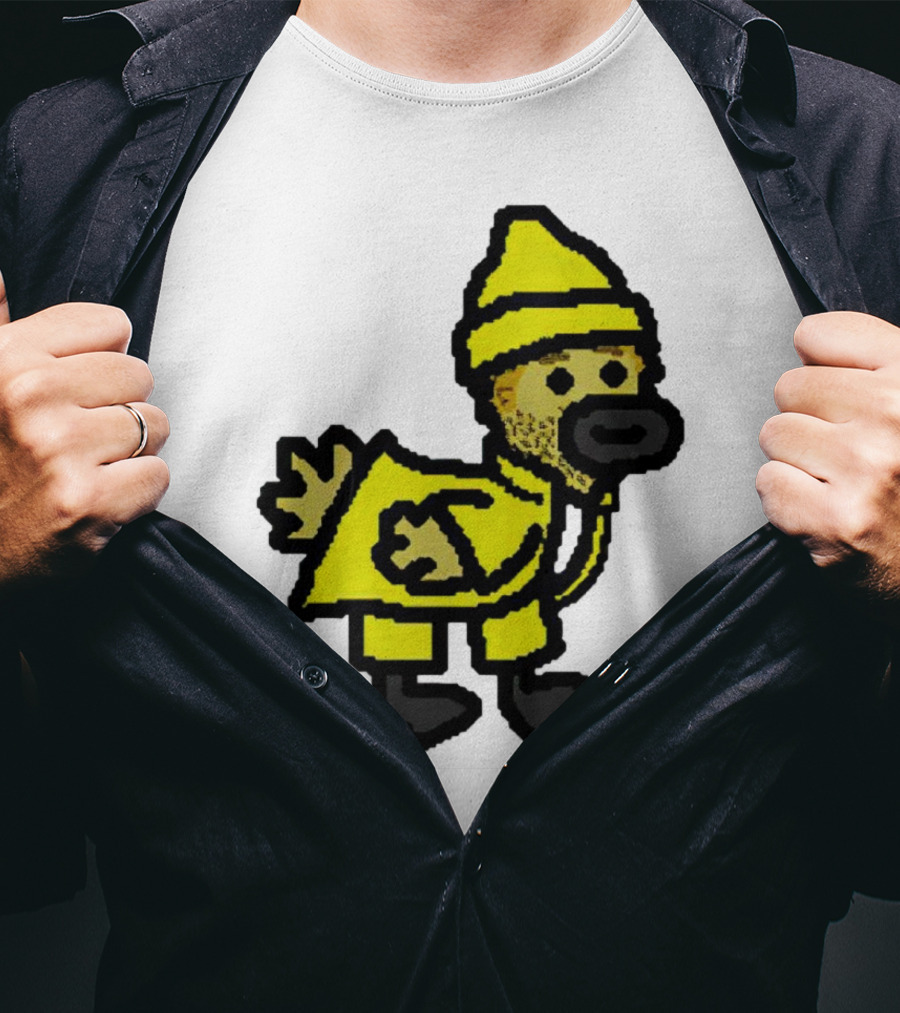 Fall Guy Gosling Bearded Yellow Raincoat Sprite T-Shirt