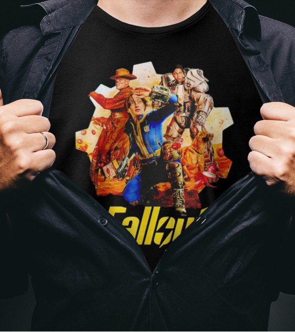 Fallout New Vegas Power Armor Dog旅者 T-Shirt