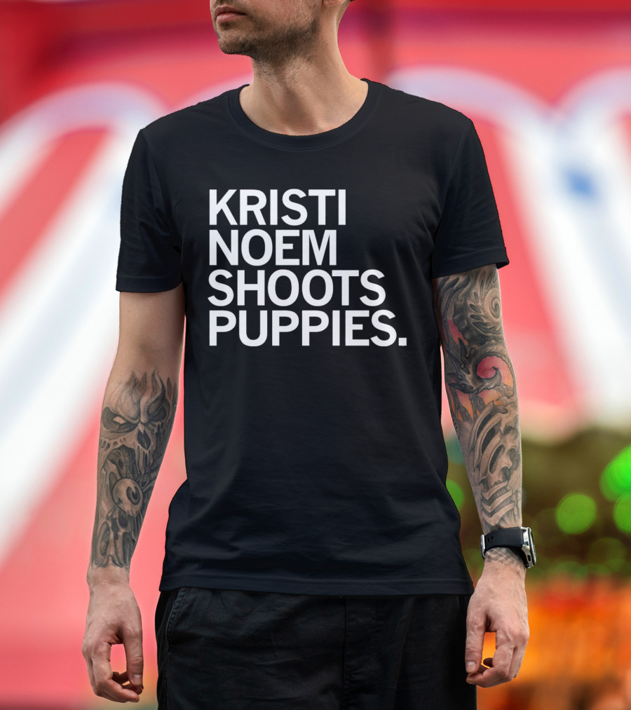 Kristi Noem Shoots Puppies Controversial T-Shirt