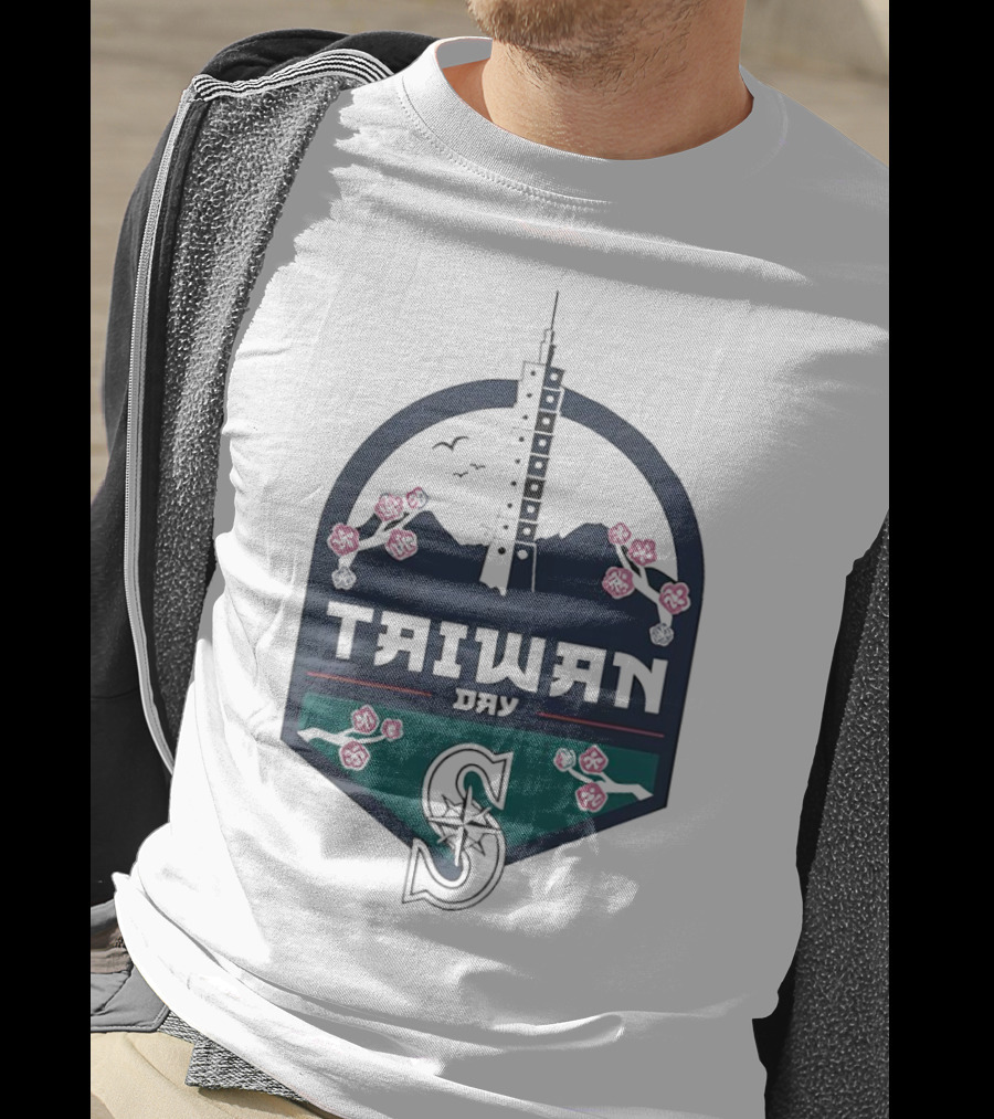 Taiwan Night Mariners Sakura Skyline T-Shirt