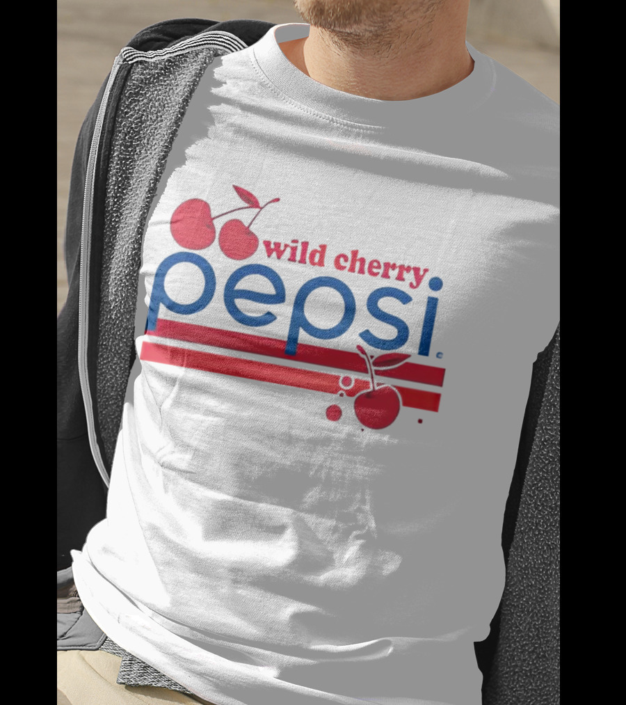 Pepsi Wild Cherry Retro Logo With Cherries T-Shirt