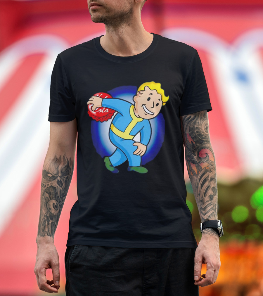 Vault Boy Nuka Cola Discobolus Pose T-Shirt