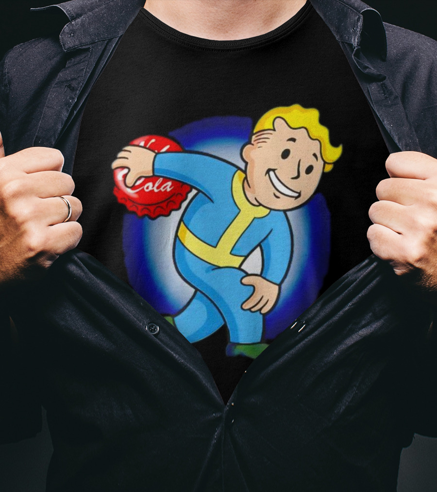 Vault Boy Nuka Cola Discobolus Pose T-Shirt