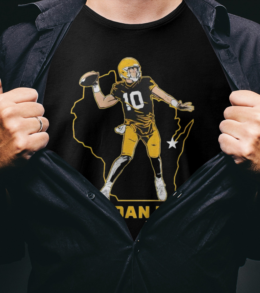 Jordan Love Wisconsin Star Quarterback Green Bay Packers T-Shirt
