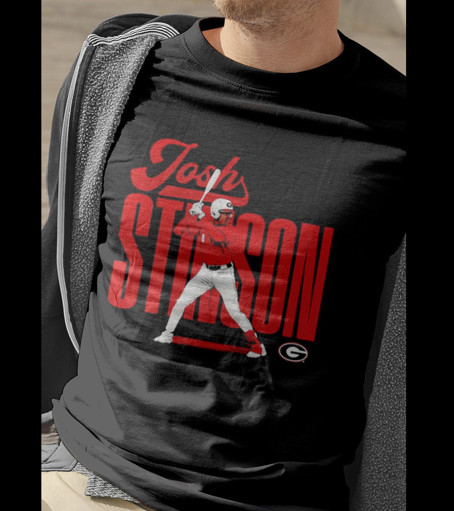 Josh Stinson Georgia Baseball Player Collage NCAA T-Shirt