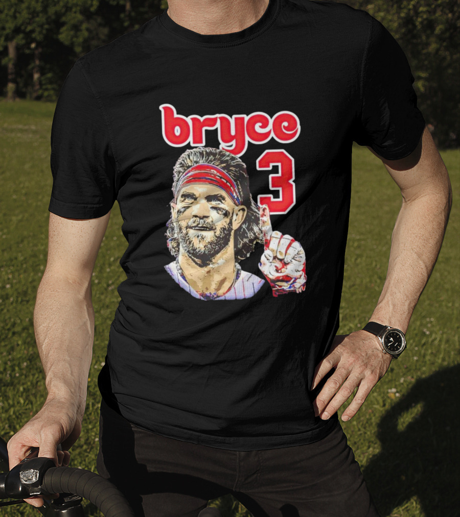 Bryce Harper 3 Finger Pose Fan T-Shirt