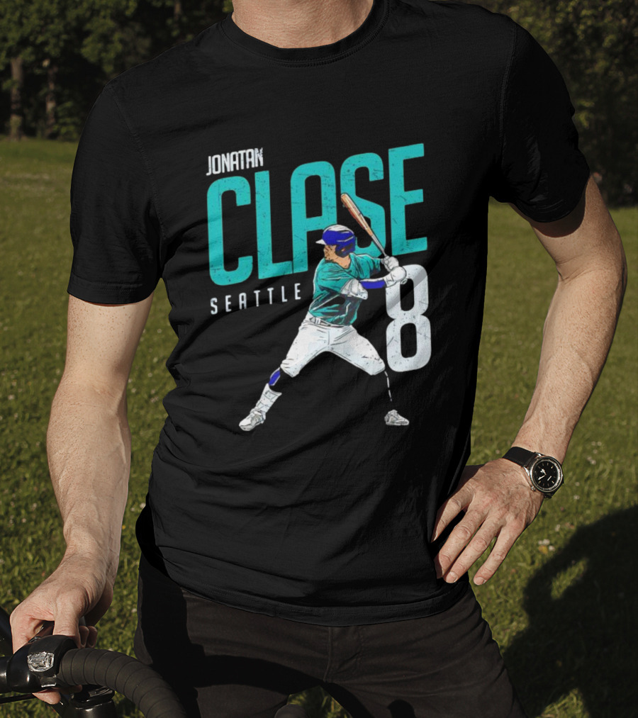 Jonatan Clase Seattle #8 MLBPA Player T-Shirt