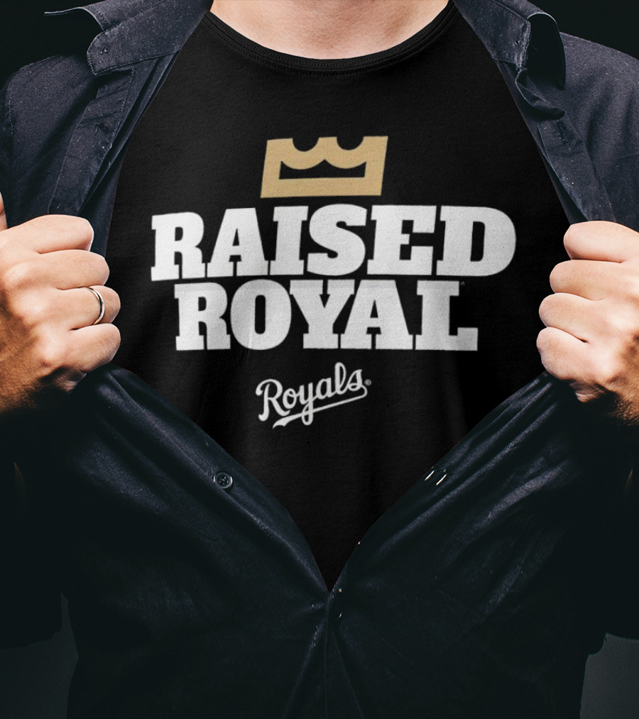 Kansas City Royals Raised Royal Royals Crown T-Shirt