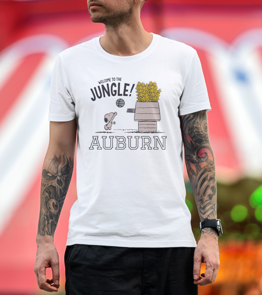 Snoopy Auburn Welcome to the Jungle T-Shirt