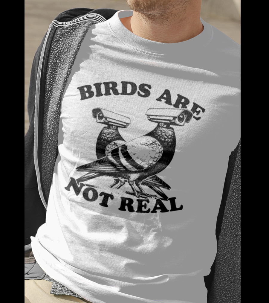 Birds Are Not Real Surveillance Pigeons T-Shirt