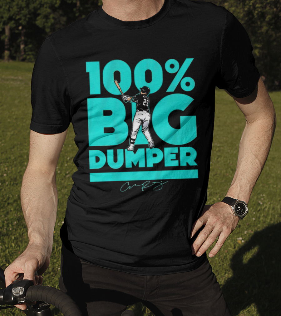 100% Big Dumper Player 29 Baseball Signature T-Shirt