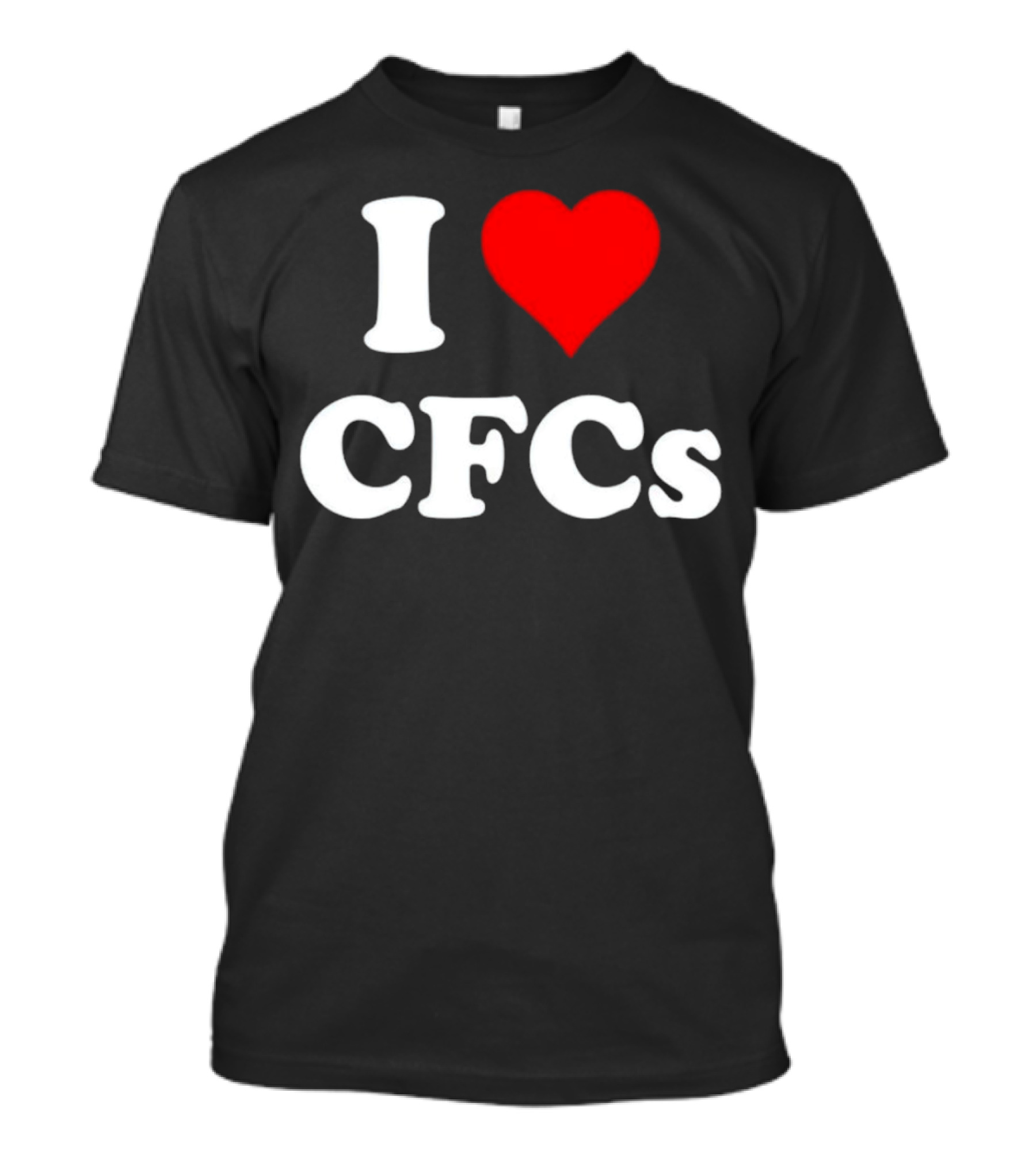 I Heart CFCs Retro-Style Bold Text And Red Heart T-Shirt