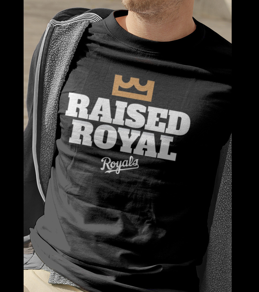 Raised Royal Kansas City Royals Baseball T-Shirt