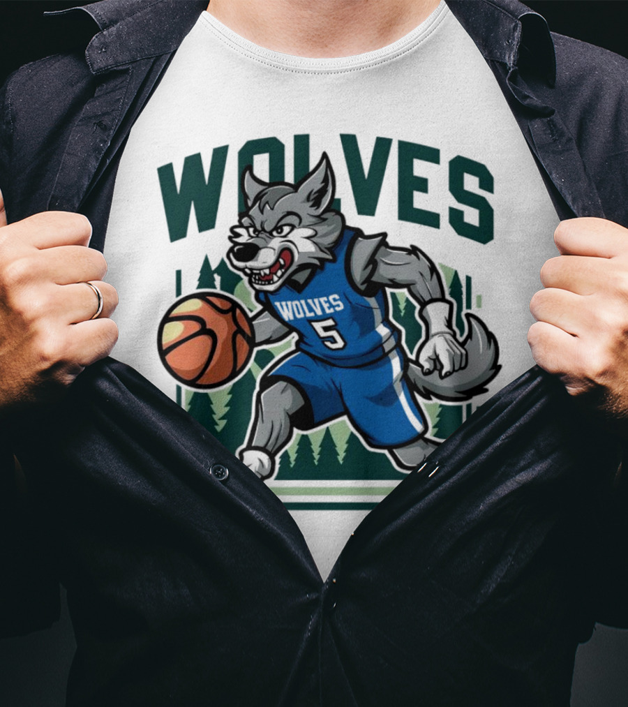 Wolves Basketball Vintage Minnesota Timberwolves T-Shirt