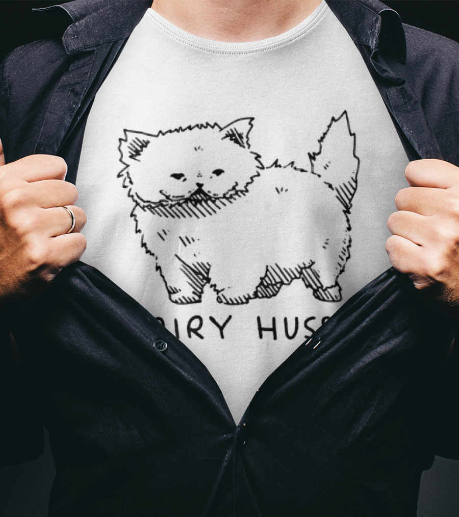 Pairy Hussy Cat Sketch T-Shirt
