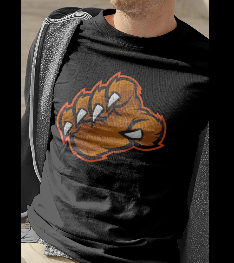 The Claw Bears Football Fierce Paw T-Shirt