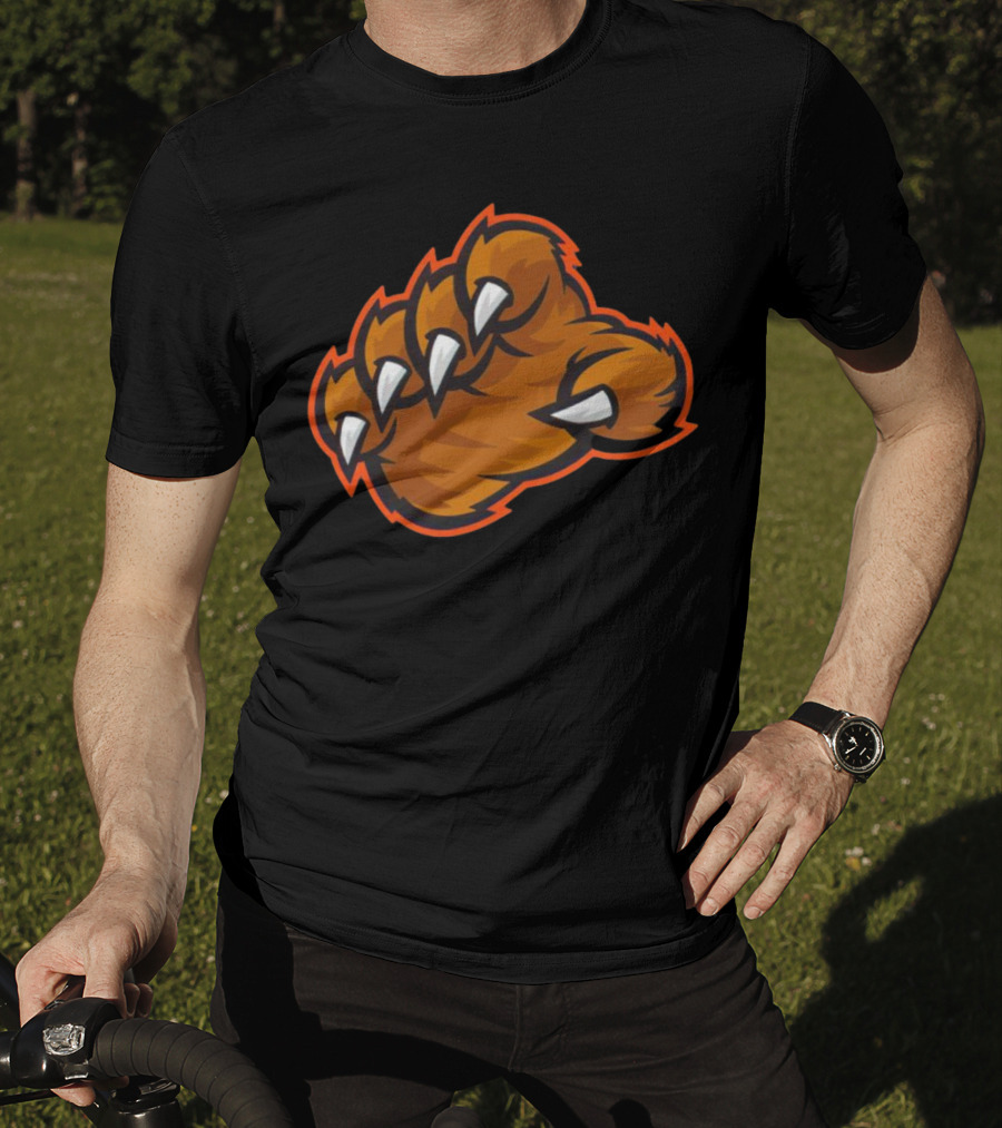 The Claw Bears Football Fierce Paw T-Shirt