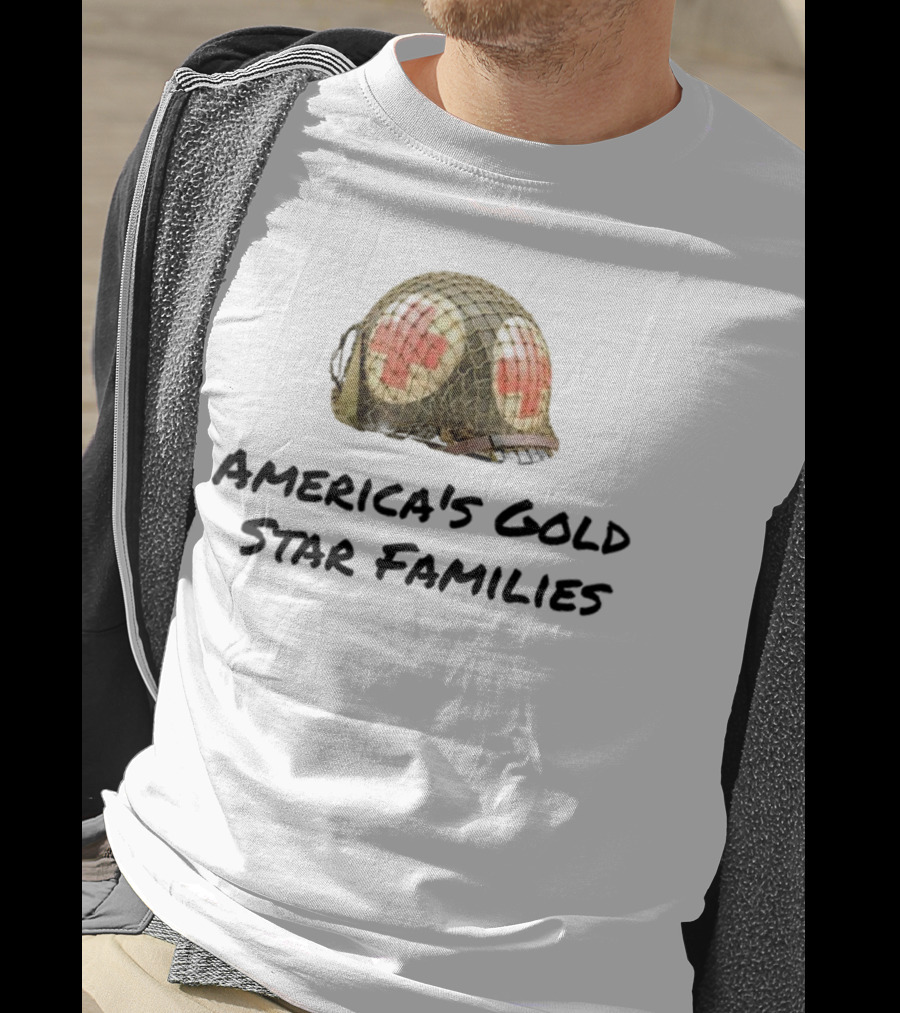 America's Gold Star Families Military Helmet Memorial T-Shirt
