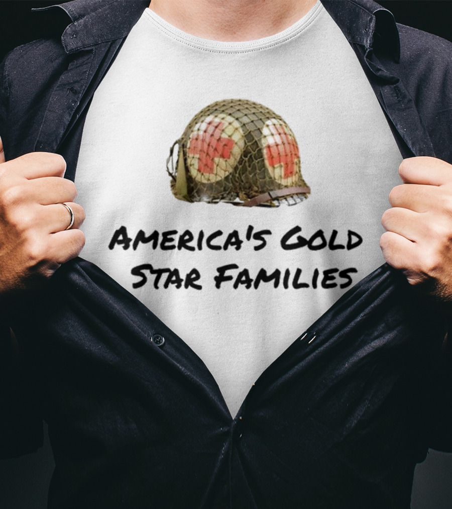 America's Gold Star Families Military Helmet Memorial T-Shirt
