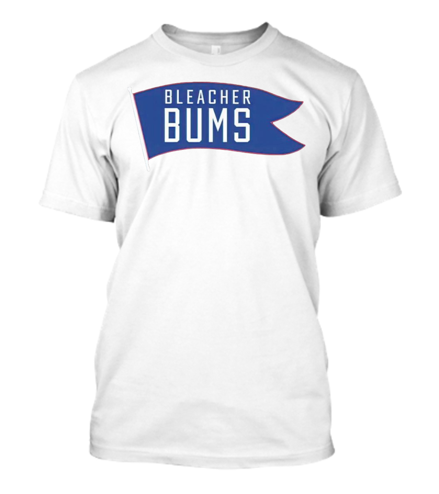 Bleacher Bums Blue Flag Banner T-Shirt