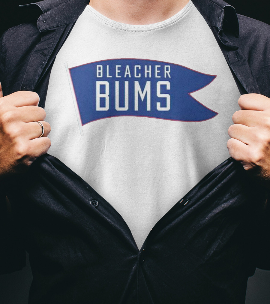 Bleacher Bums Blue Flag Banner T-Shirt