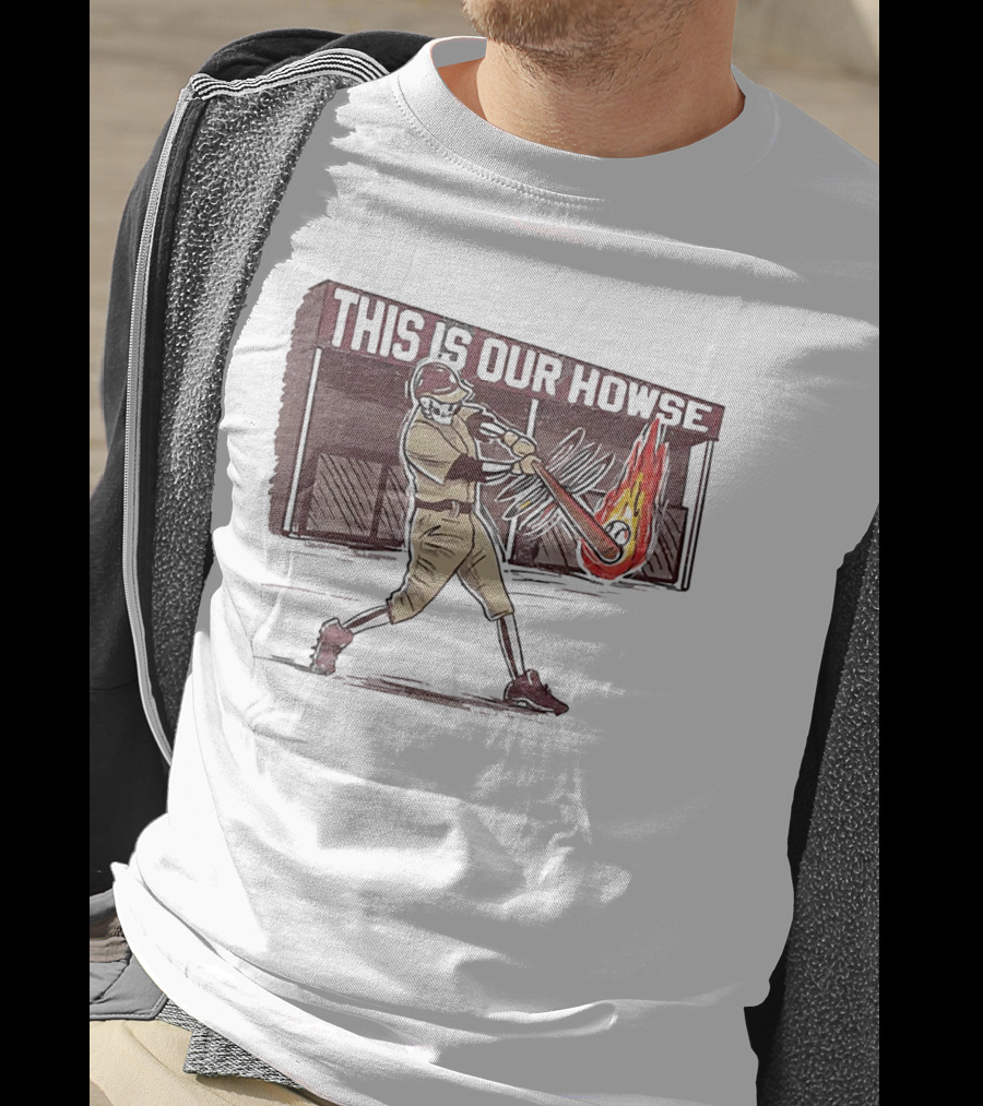 This Is Our Howse Baseball Flaming Bat Swing T-Shirt