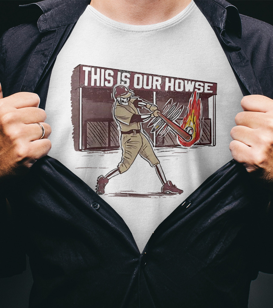 This Is Our Howse Baseball Flaming Bat Swing T-Shirt